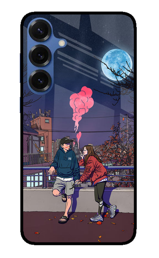 Chilling Couple Samsung S25 Glass Case