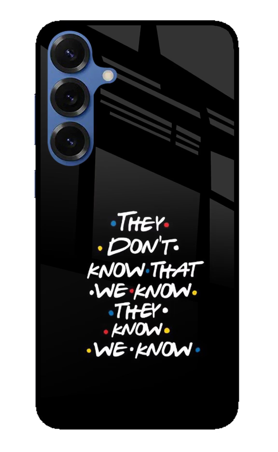 FRIENDS Dialogue Samsung S25 Glass Case