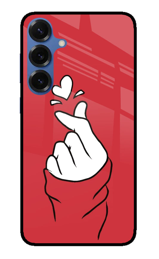 Korean Love Sign Samsung S25 Glass Case