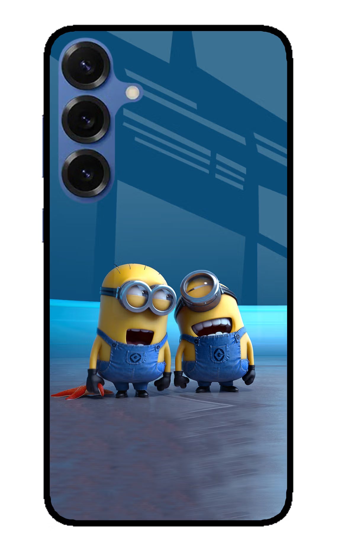 Minion Laughing Samsung S25 Glass Case