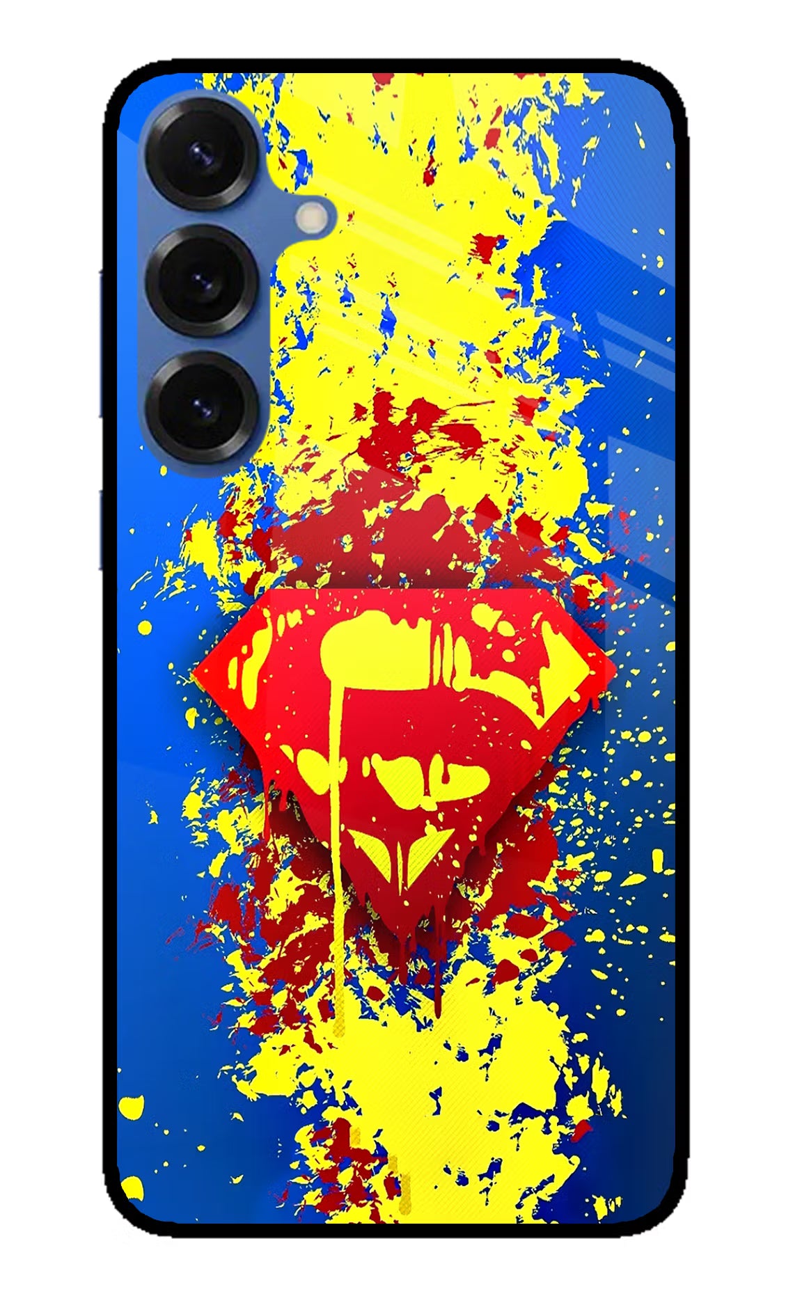 Superman logo Samsung S25 Glass Case
