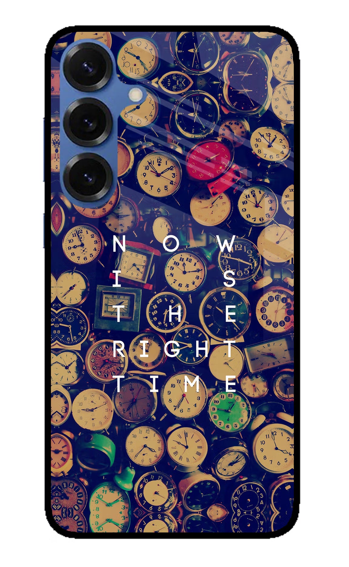 Now is the Right Time Quote Samsung S25 Glass Case