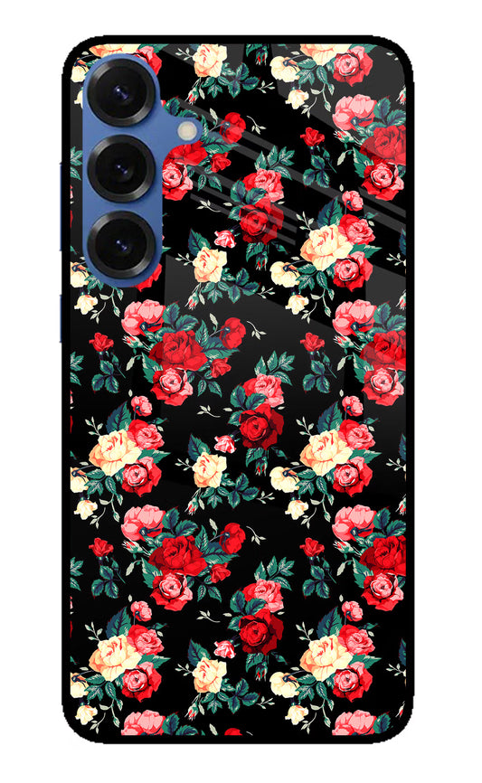 Rose Pattern Samsung S25 Glass Case