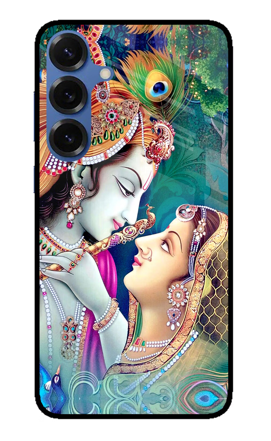 Lord Radha Krishna Samsung S25 Back Cover, Metal case
