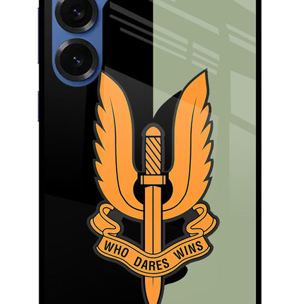 Balidan Logo Samsung S25 Glass Case Back Cover by Casekaro