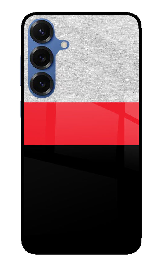 Tri Color Pattern Samsung S25 Glass Case