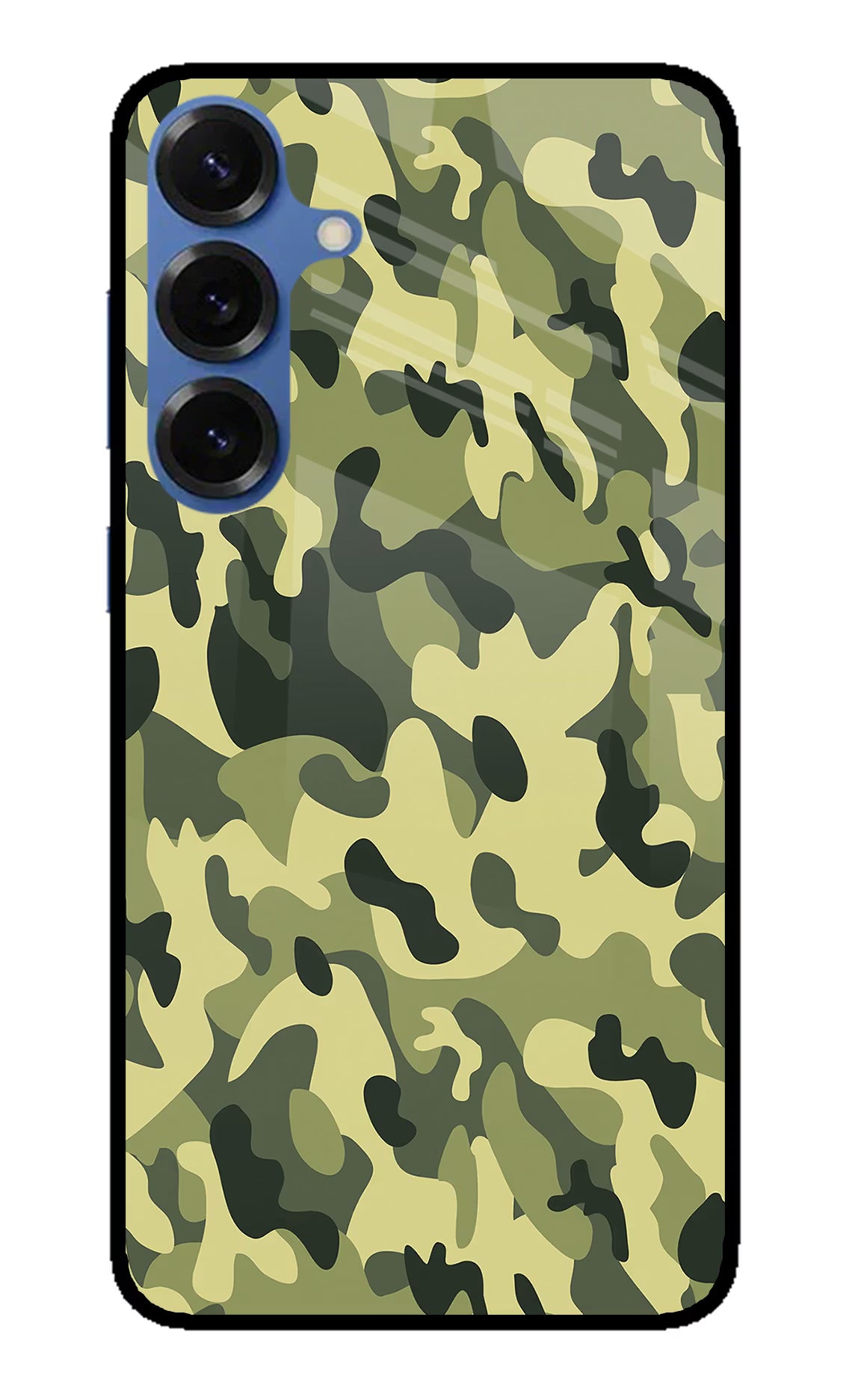 Camouflage Samsung S25 Glass Case