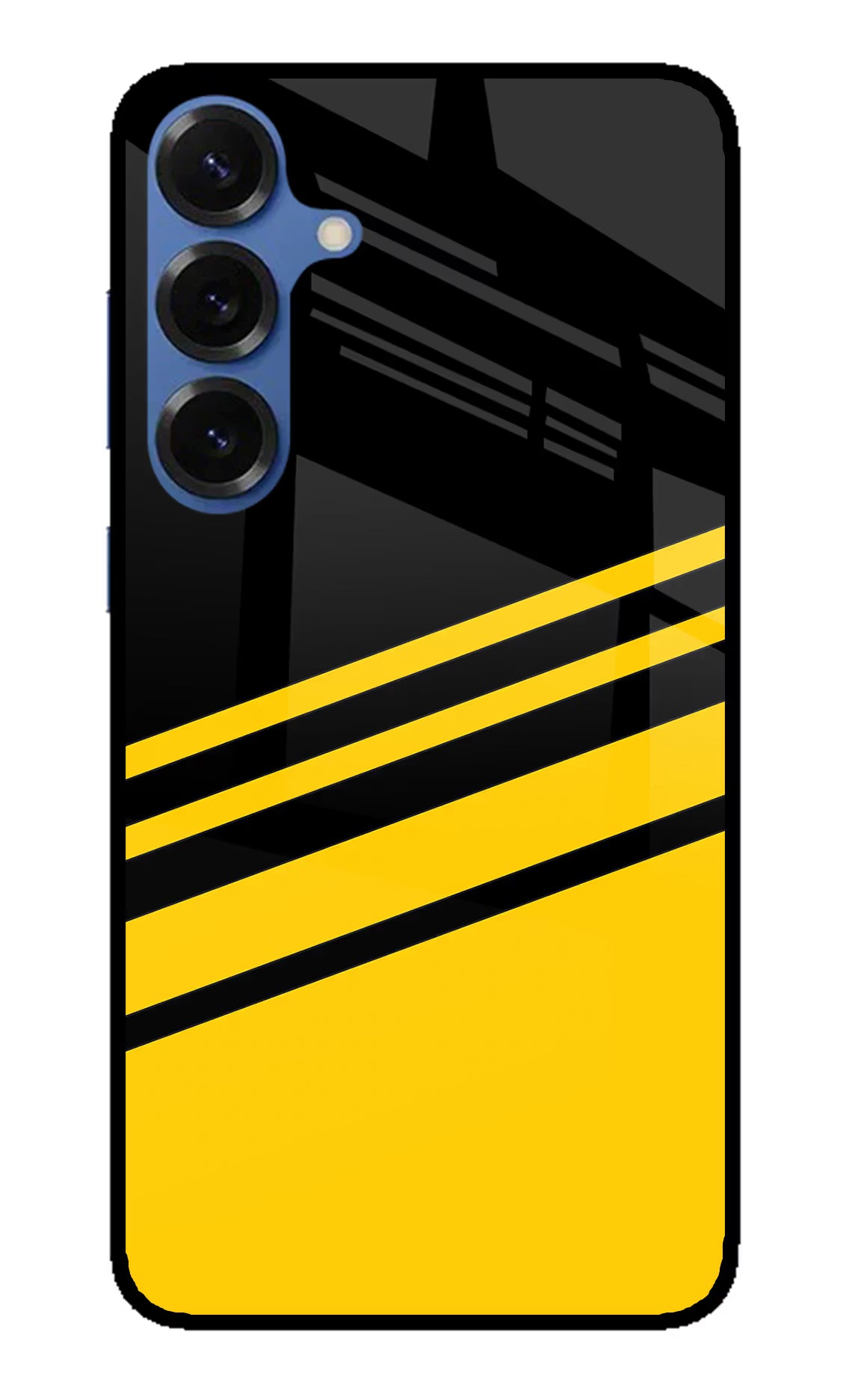 Yellow Shades Samsung S25 Glass Case Back Cover by Casekaro
