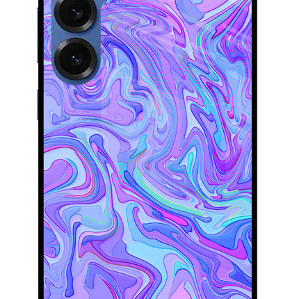 Glitter Samsung S25 Glass Case Back Cover by Casekaro