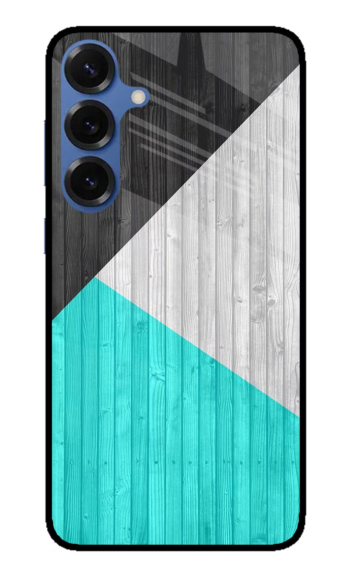 Wooden Abstract Samsung S25 Glass Case Back Cover by Casekaro