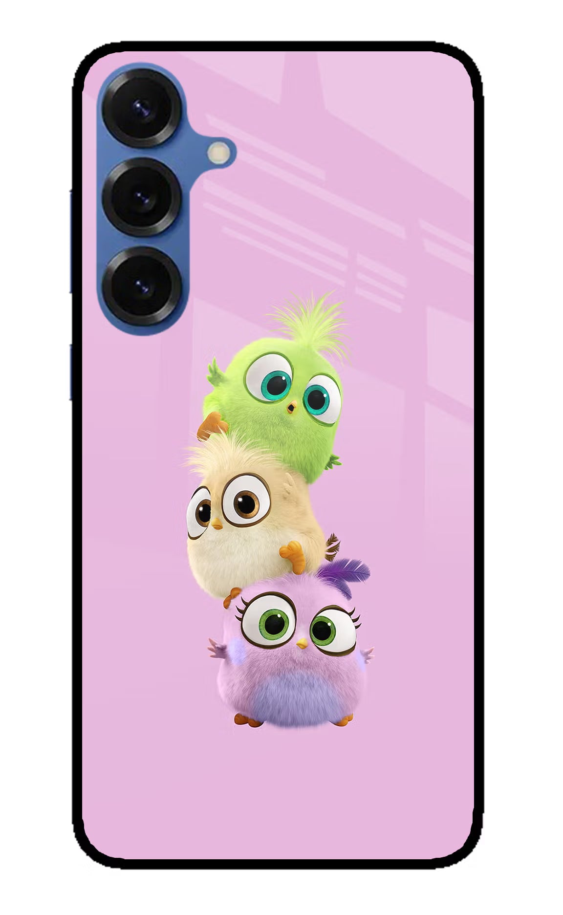 Cute Little Birds Samsung S25 Glass Case