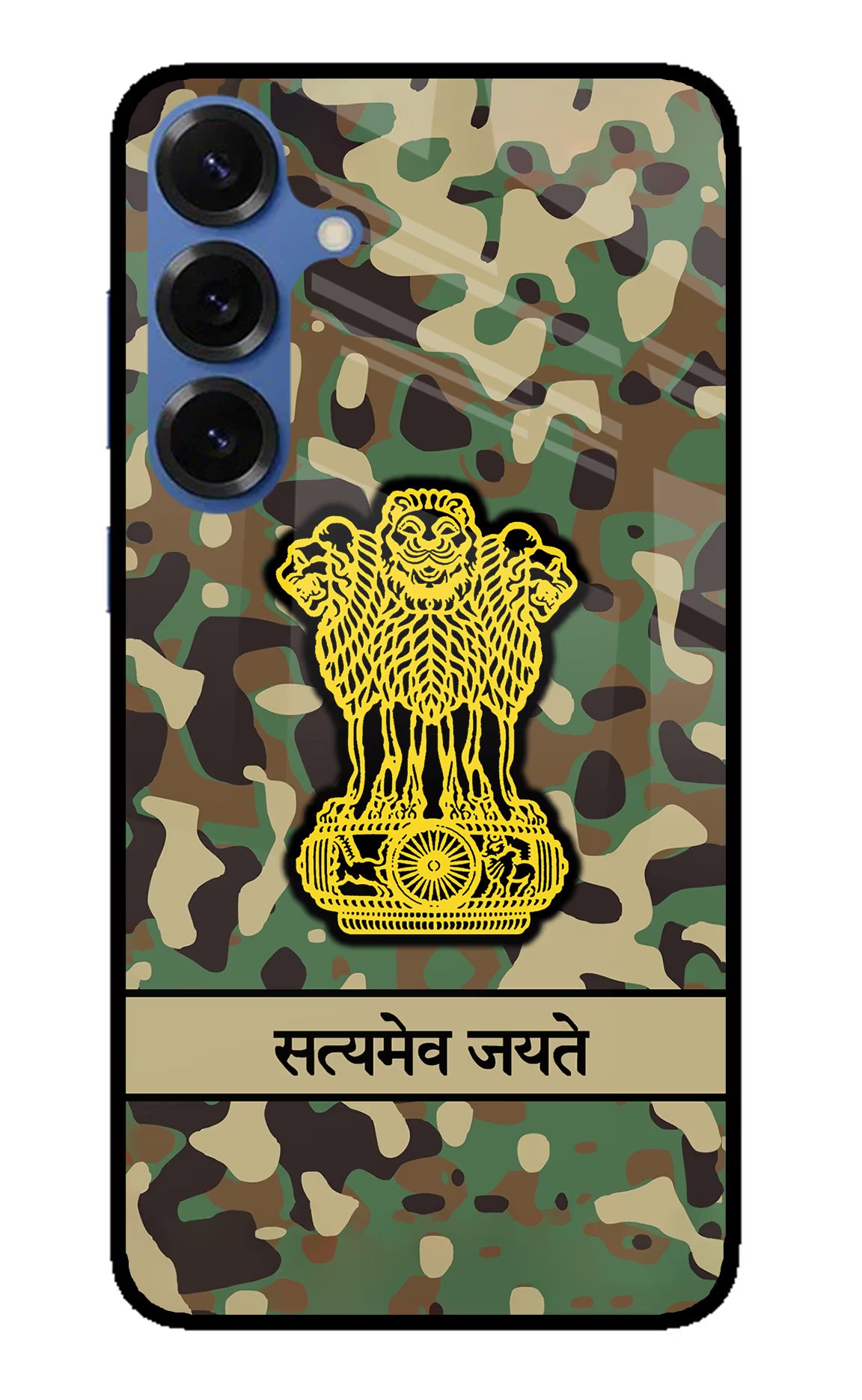 Satyamev Jayate Army Samsung S25 Glass Case