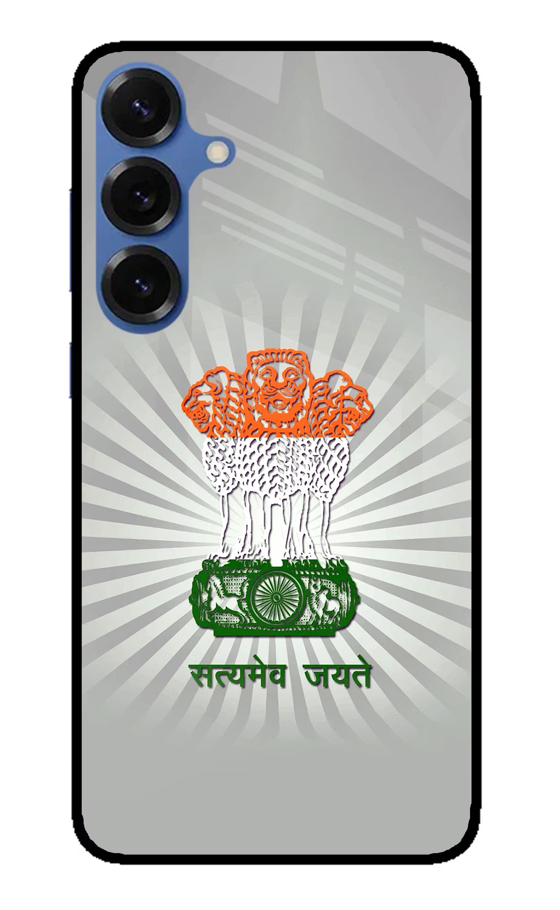Satyamev Jayate Art Samsung S25 Glass Case Back Cover by Casekaro