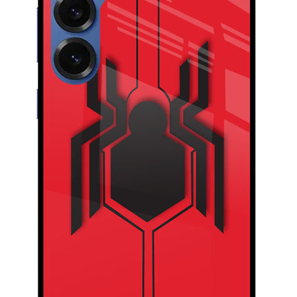 Spider Samsung S25 Glass Case Back Cover by Casekaro