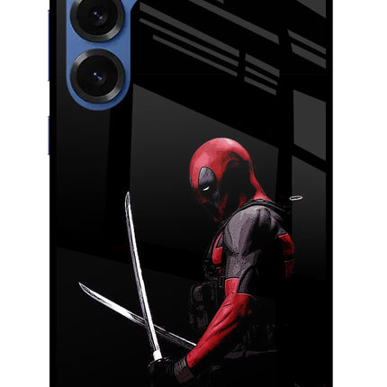 Deadpool Samsung S25 Glass Case Back Cover by Casekaro