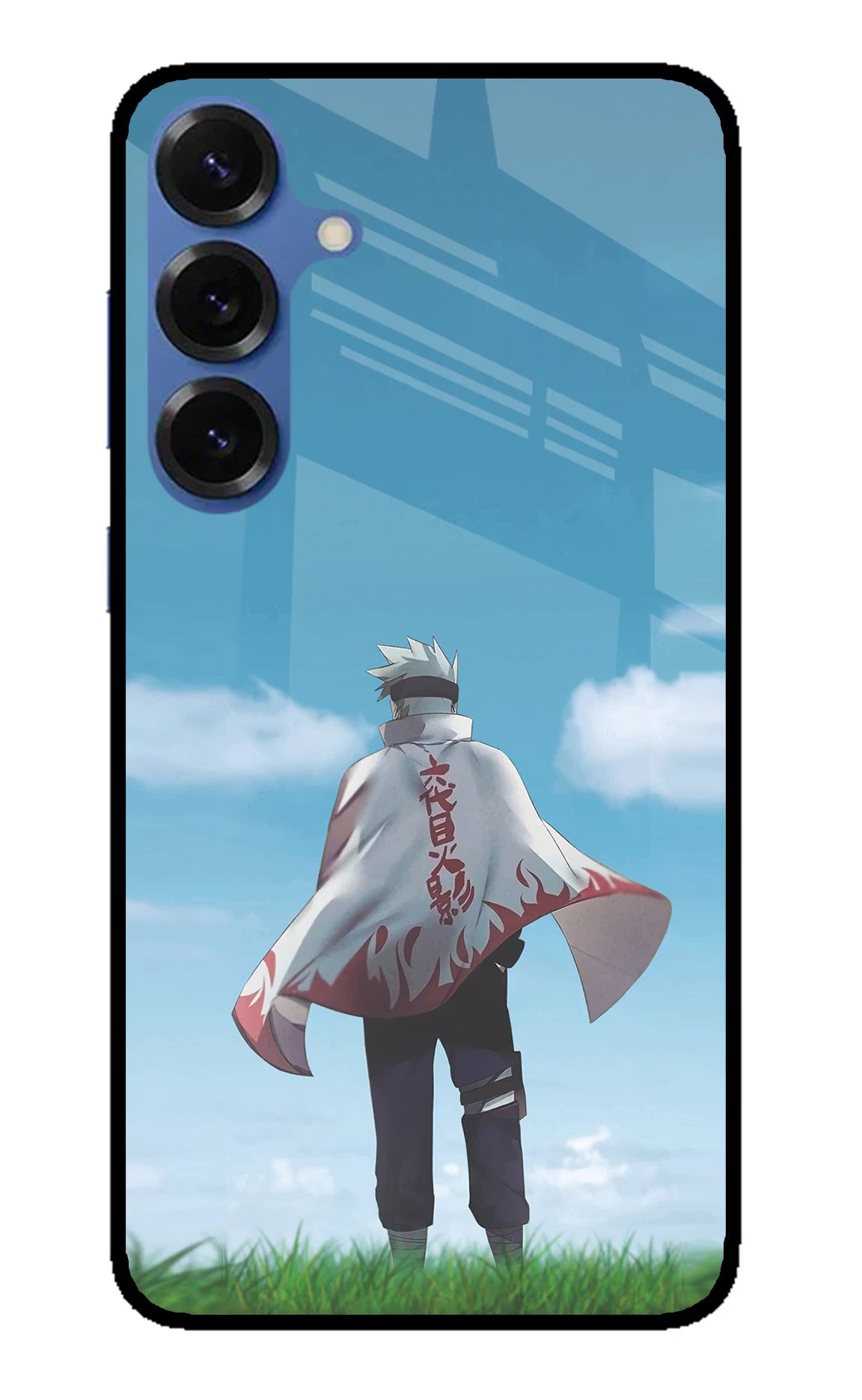 Kakashi Samsung S25 Glass Case Back Cover by Casekaro