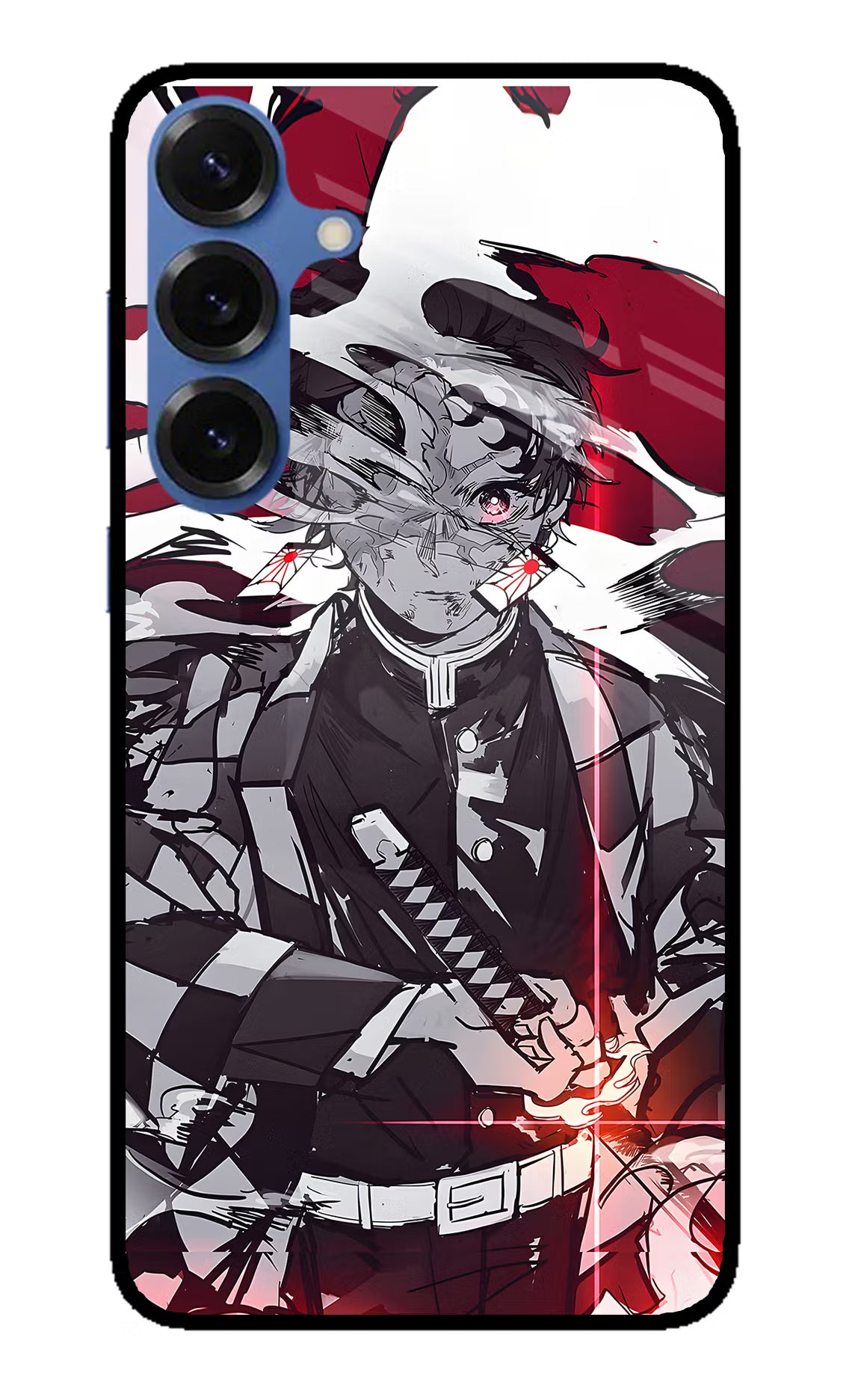 Demon Slayer Samsung S25 Glass Case