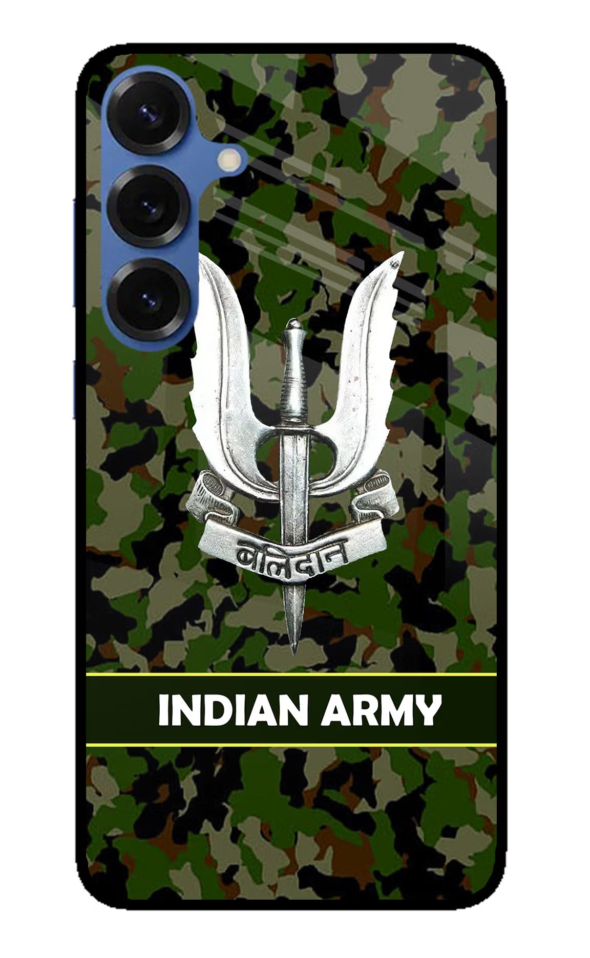 Balidan Indian Logo Samsung S25 Glass Case Back Cover by Casekaro