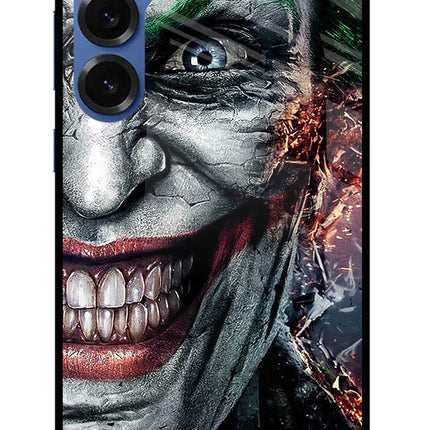 Joker Cam Samsung S25 Glass Case Back Cover by Casekaro