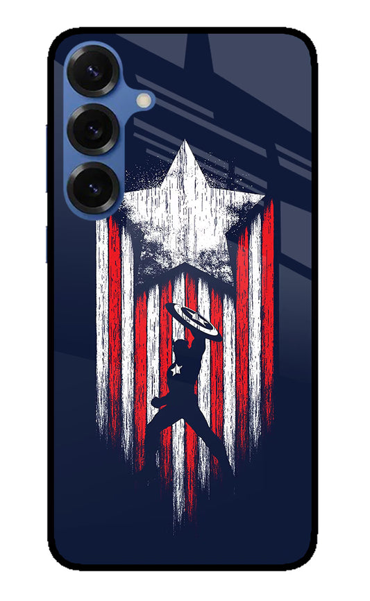Captain America Marvel Art Samsung S25 Glass Case