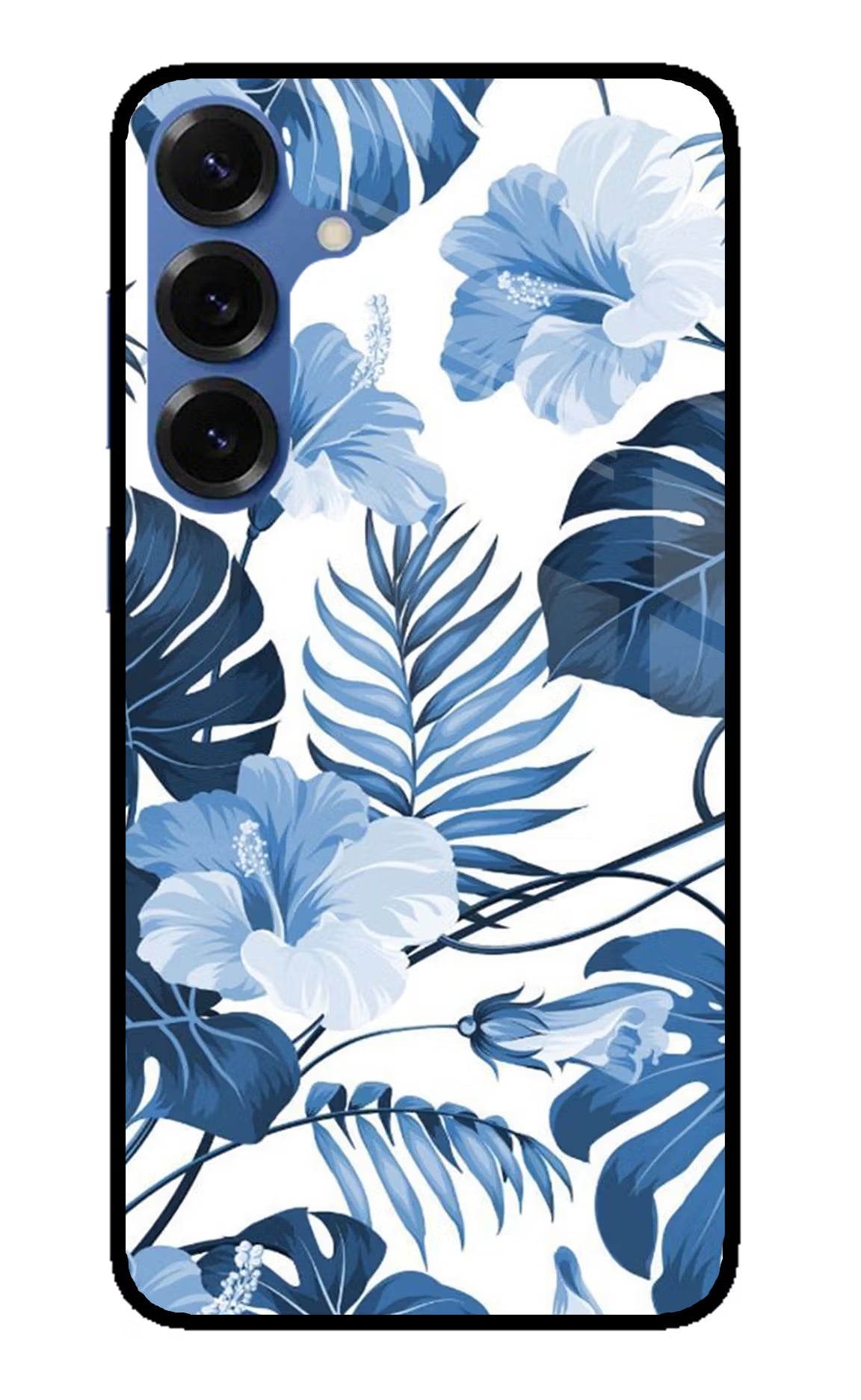 Fabric Art Samsung S25 Glass Case Back Cover by Casekaro