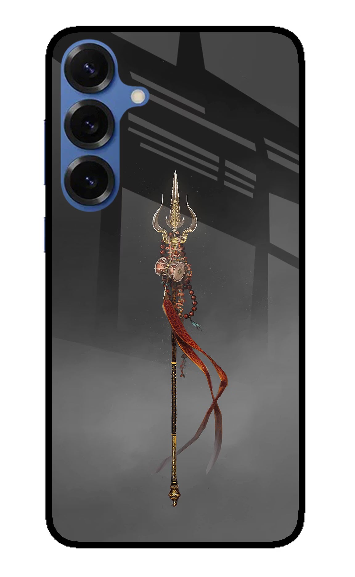 Shiv Trishul Samsung S25 Glass Case Back Cover by Casekaro