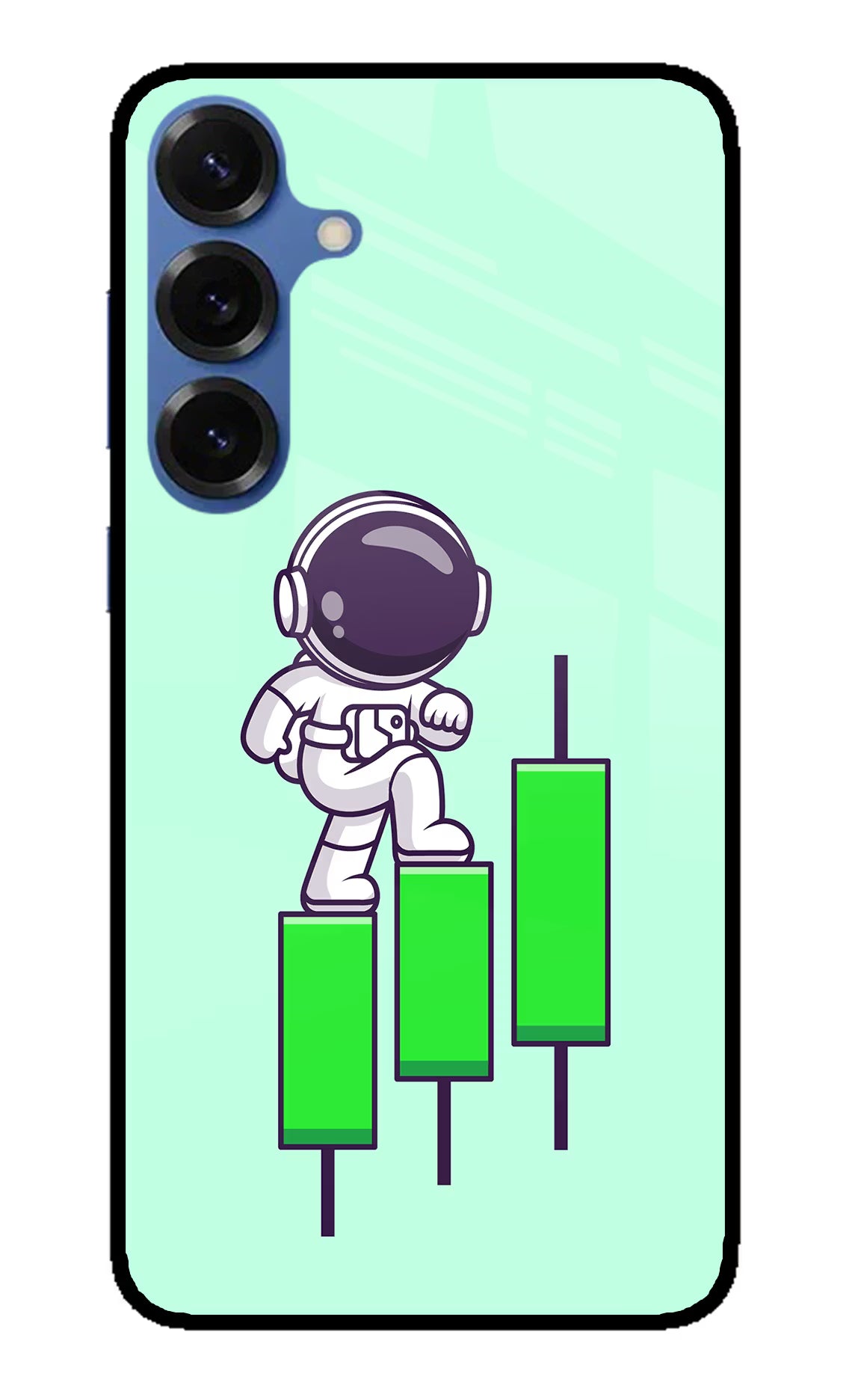 Astronaut Trader Samsung S25 Glass Case