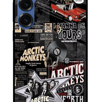 Arctic Monkeys Samsung S25 Glass Case Back Cover by Casekaro
