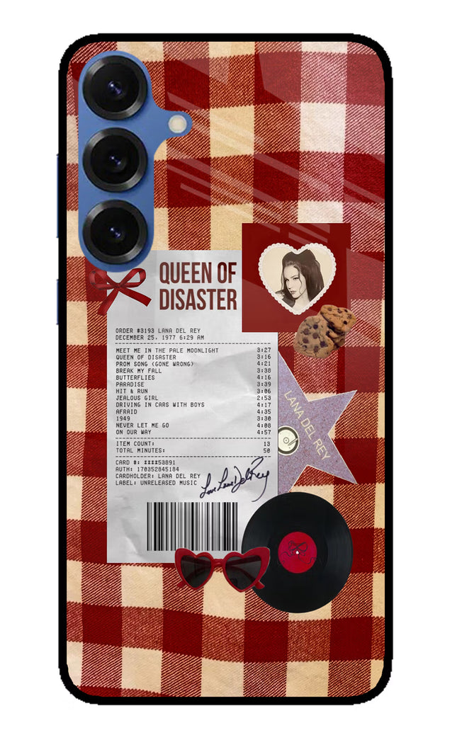 Queen of Disaster Samsung S25 Glass Case