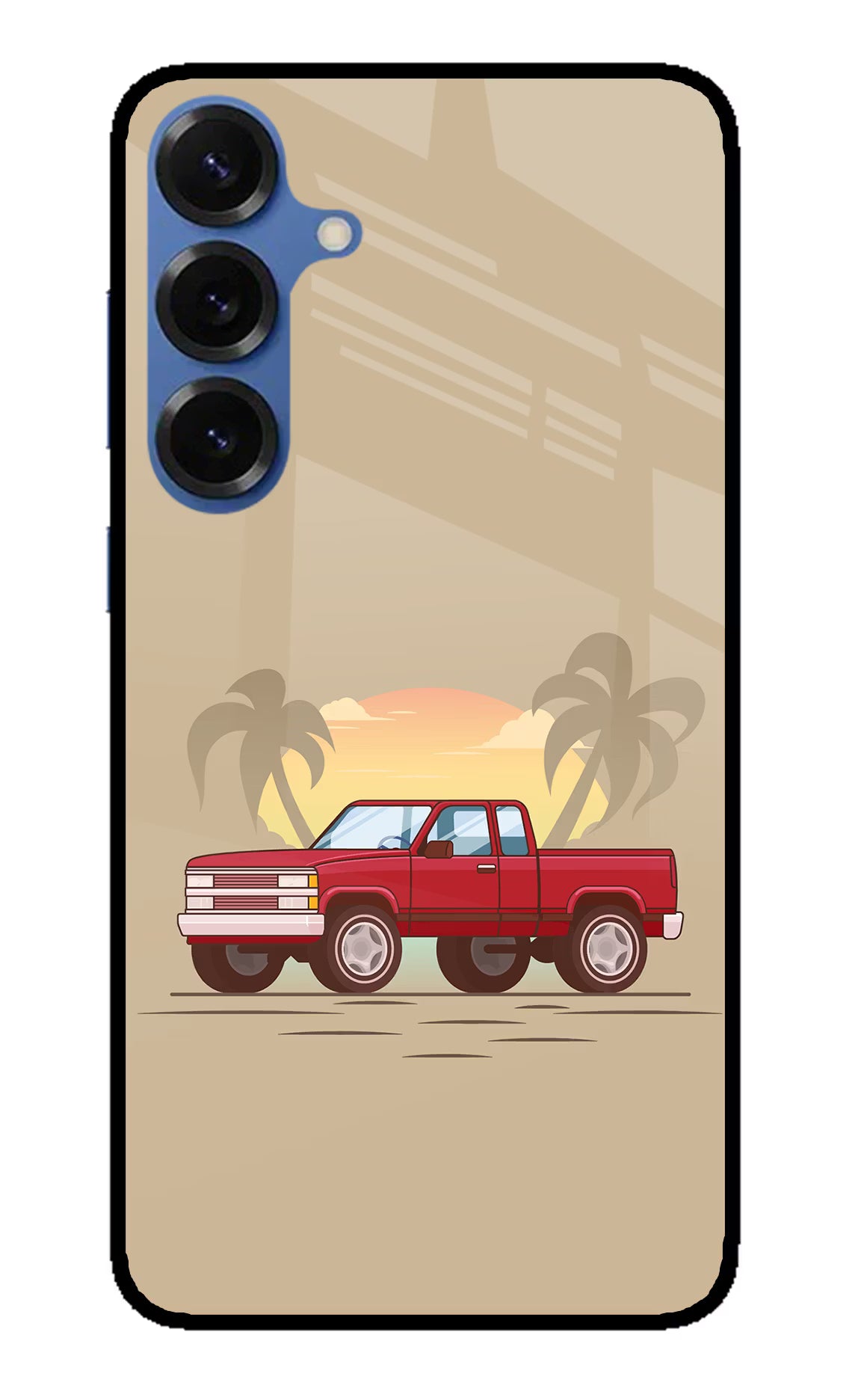Desert Classic Drive Samsung S25 Glass Case