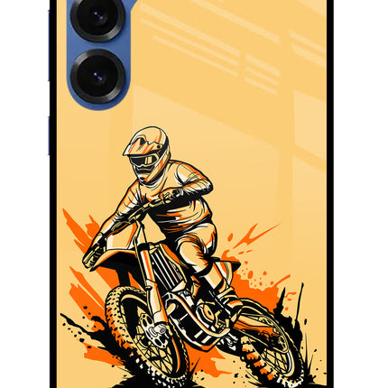 Off-Road Fury Samsung S25 Glass Case Back Cover by Casekaro