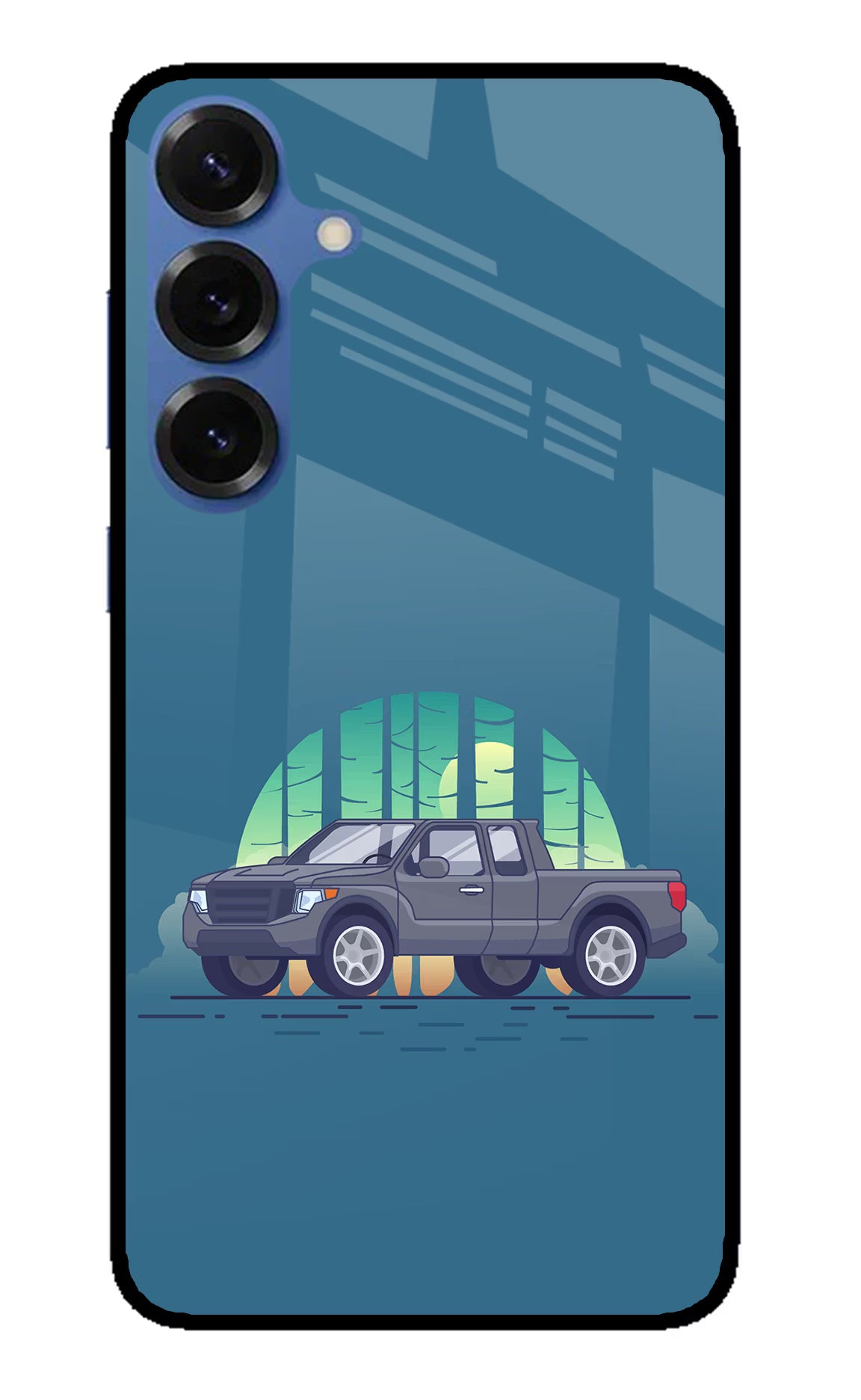 Retro Garage Vibe Samsung S25 Glass Case