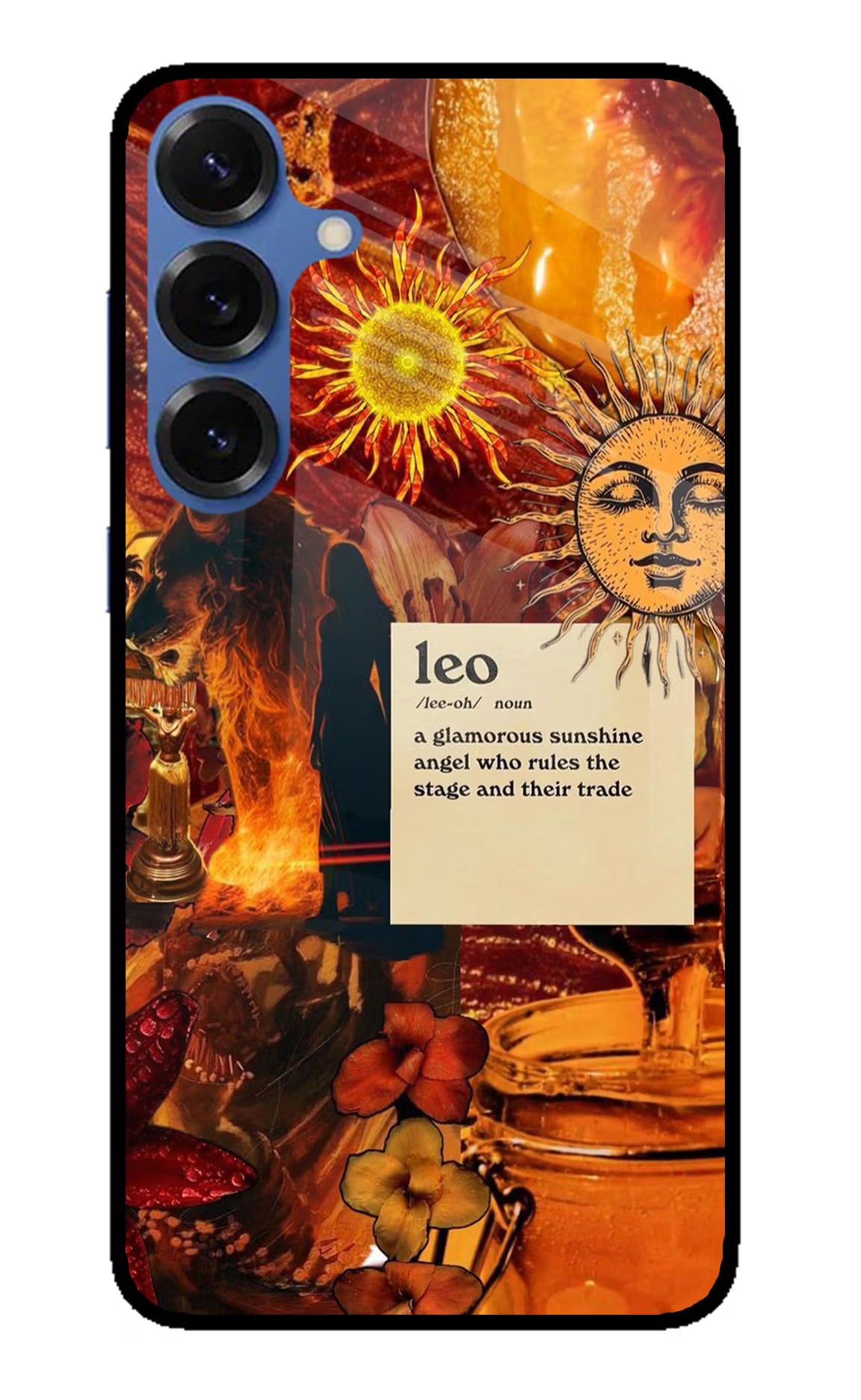 Leo Zodiac Samsung S25 Glass Case