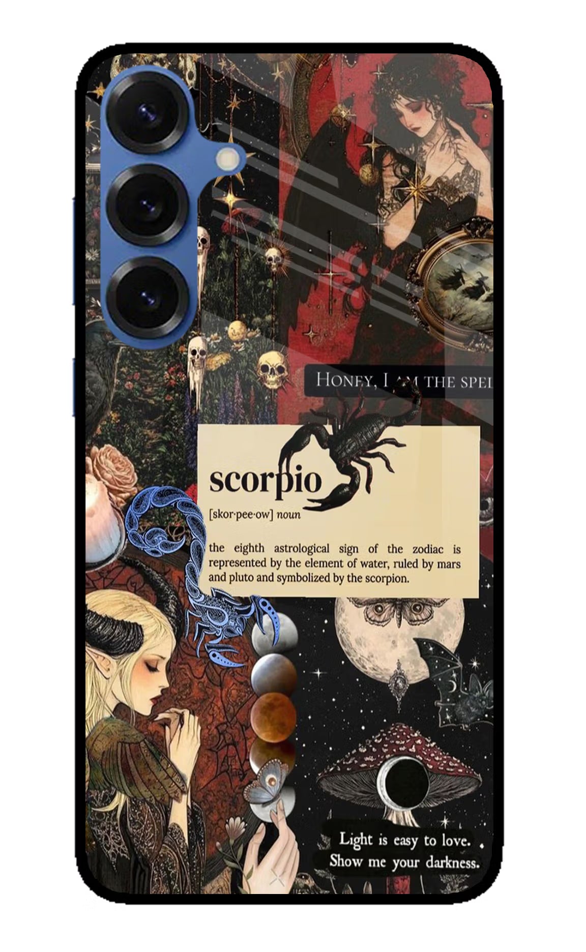 Scorpio Zodiac Samsung S25 Glass Case Back Cover by Casekaro