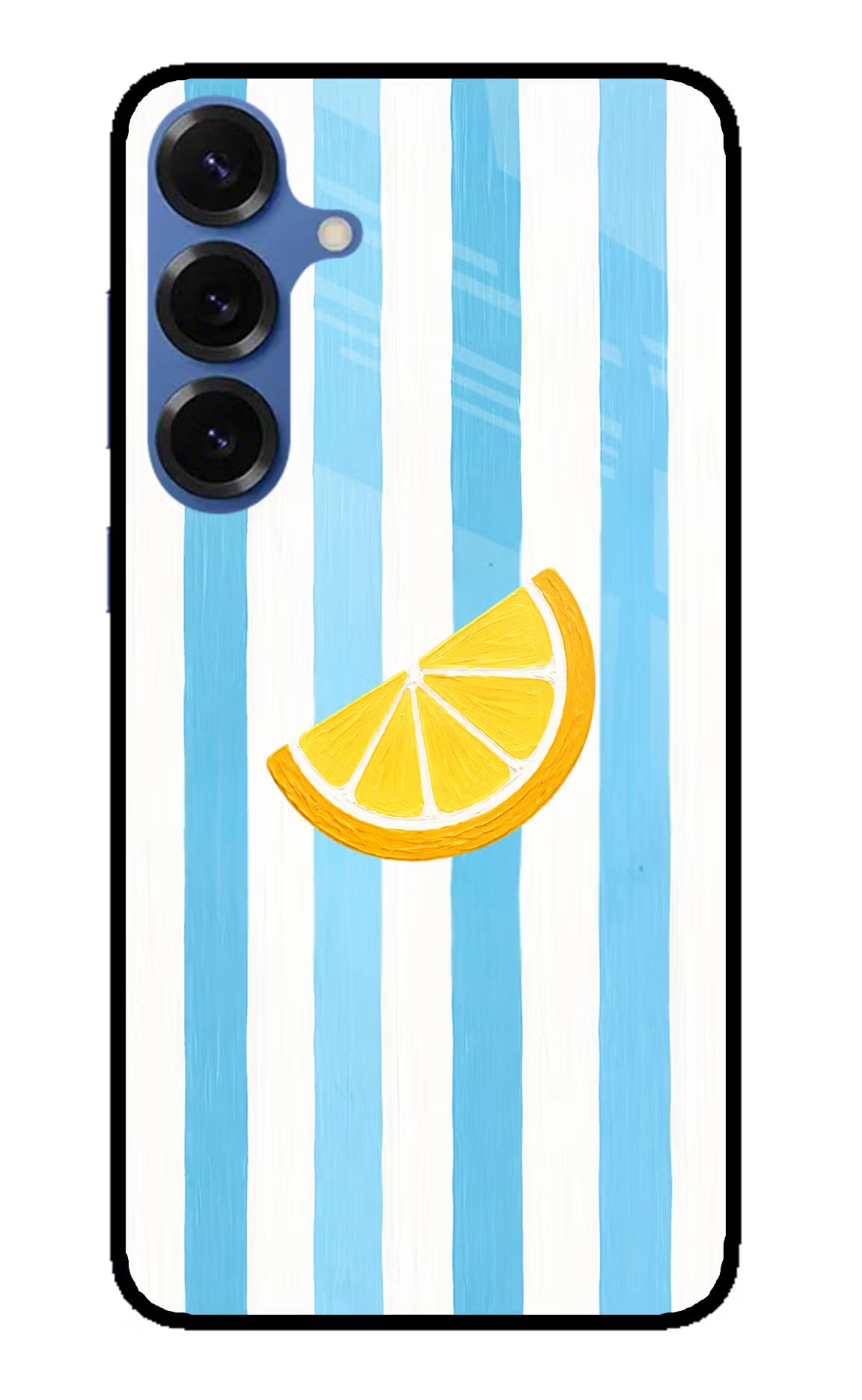 Summer Lemon Samsung S25 Glass Case Back Cover by Casekaro