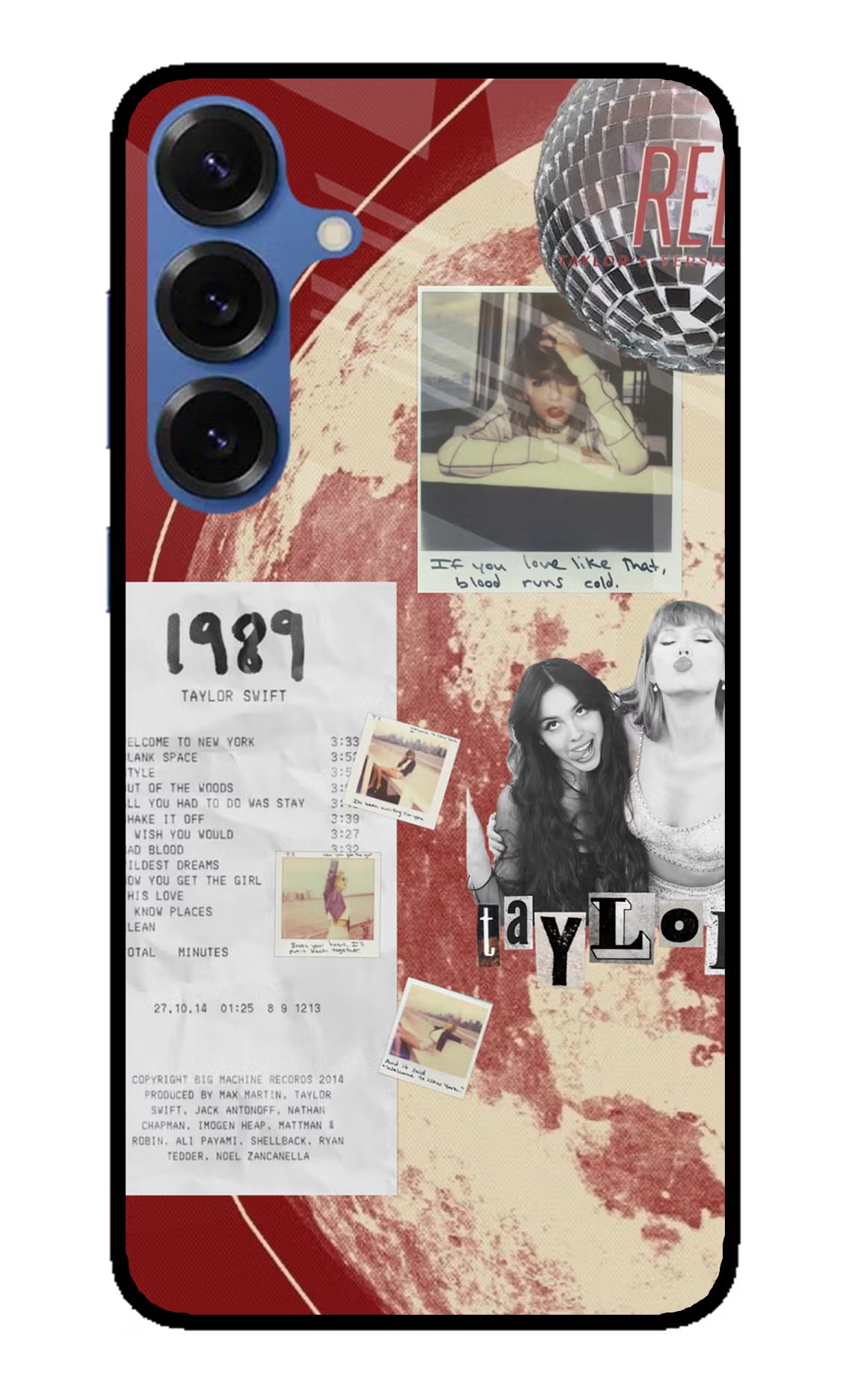 Taylor Swift Samsung S25 Glass Case