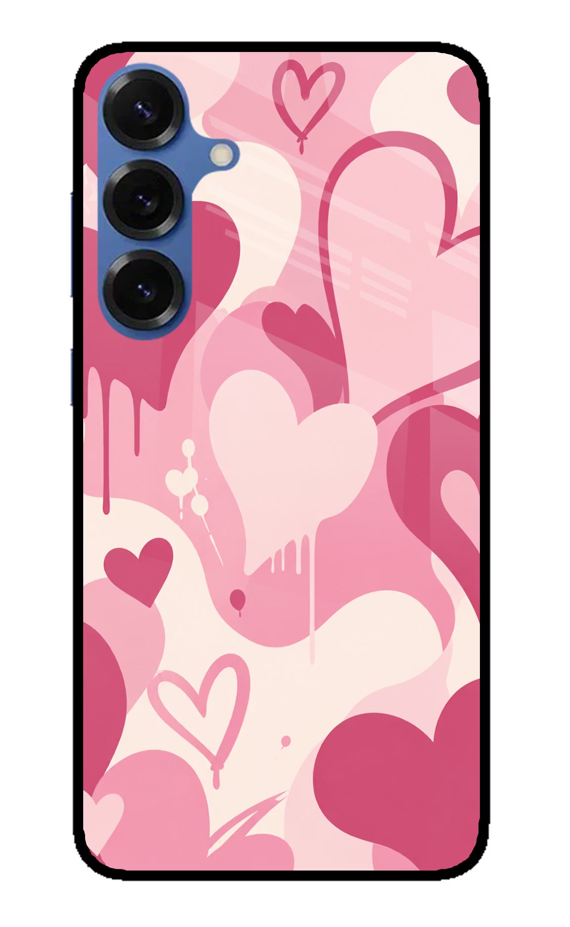 Hearty case Samsung S25 Glass Case Back Cover by Casekaro