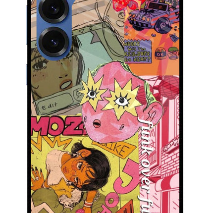 Funkover Samsung S25 Glass Case Back Cover by Casekaro