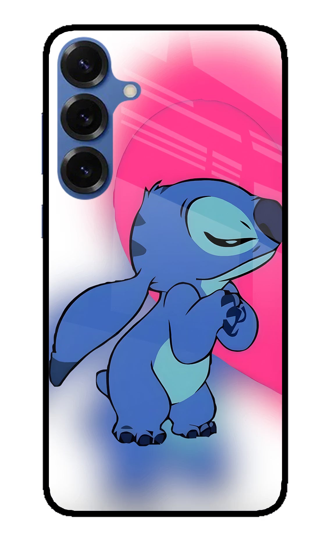 Stitch Hug Samsung S25 Glass Case