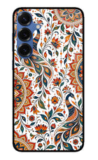 White Mayura Samsung S25 Glass Case