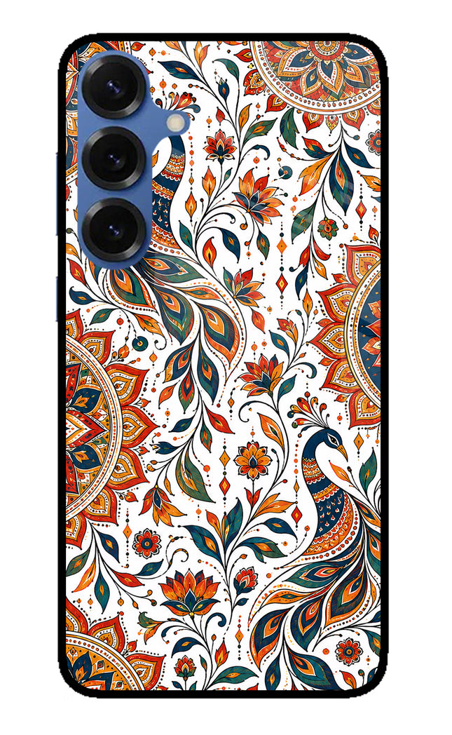 White Mayura Samsung S25 Glass Case