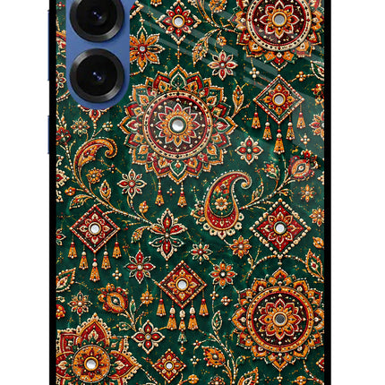 Green Pataka Samsung S25 Glass Case
