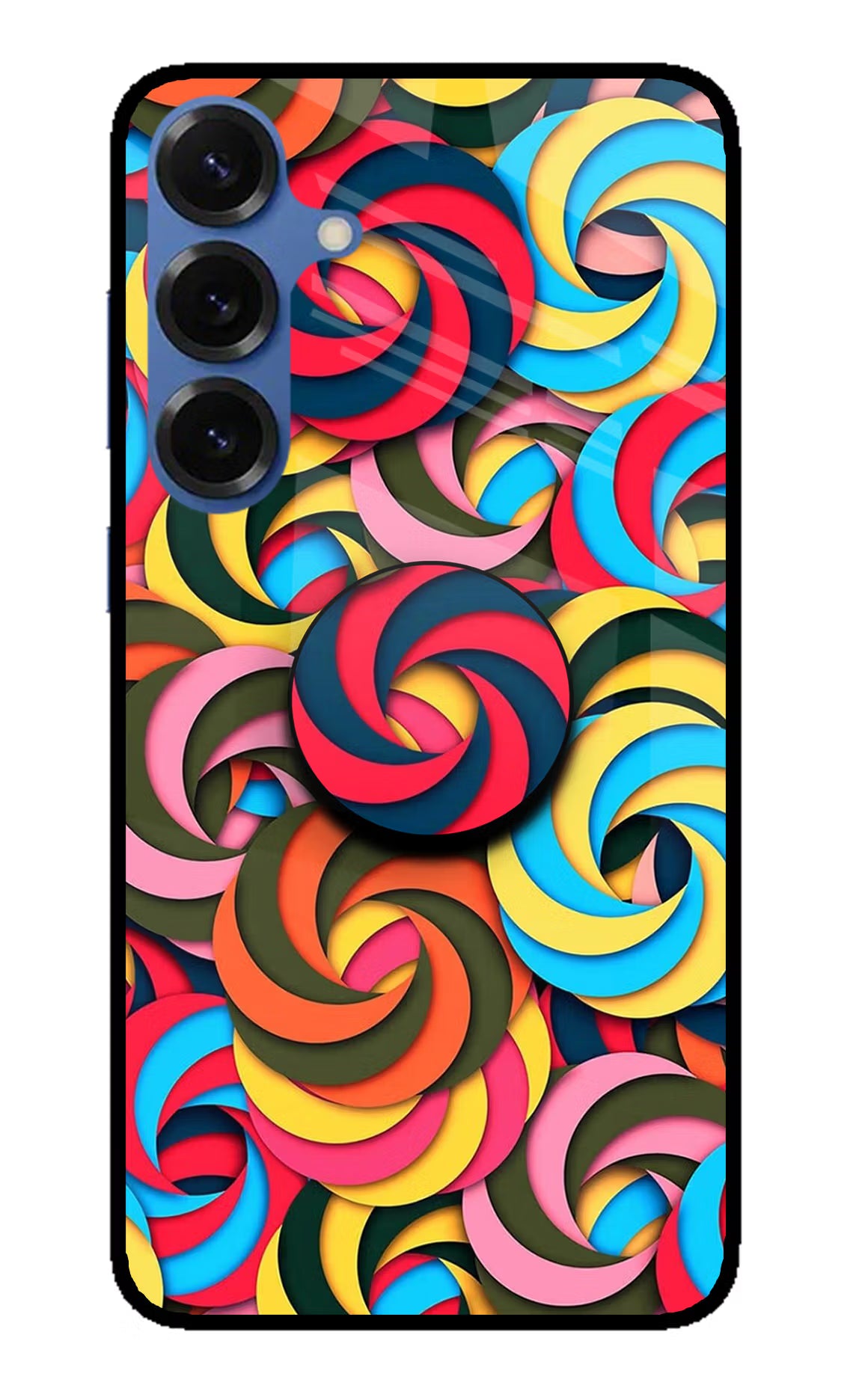 Spiral Pattern Samsung S25 Pop Case by Casekaro