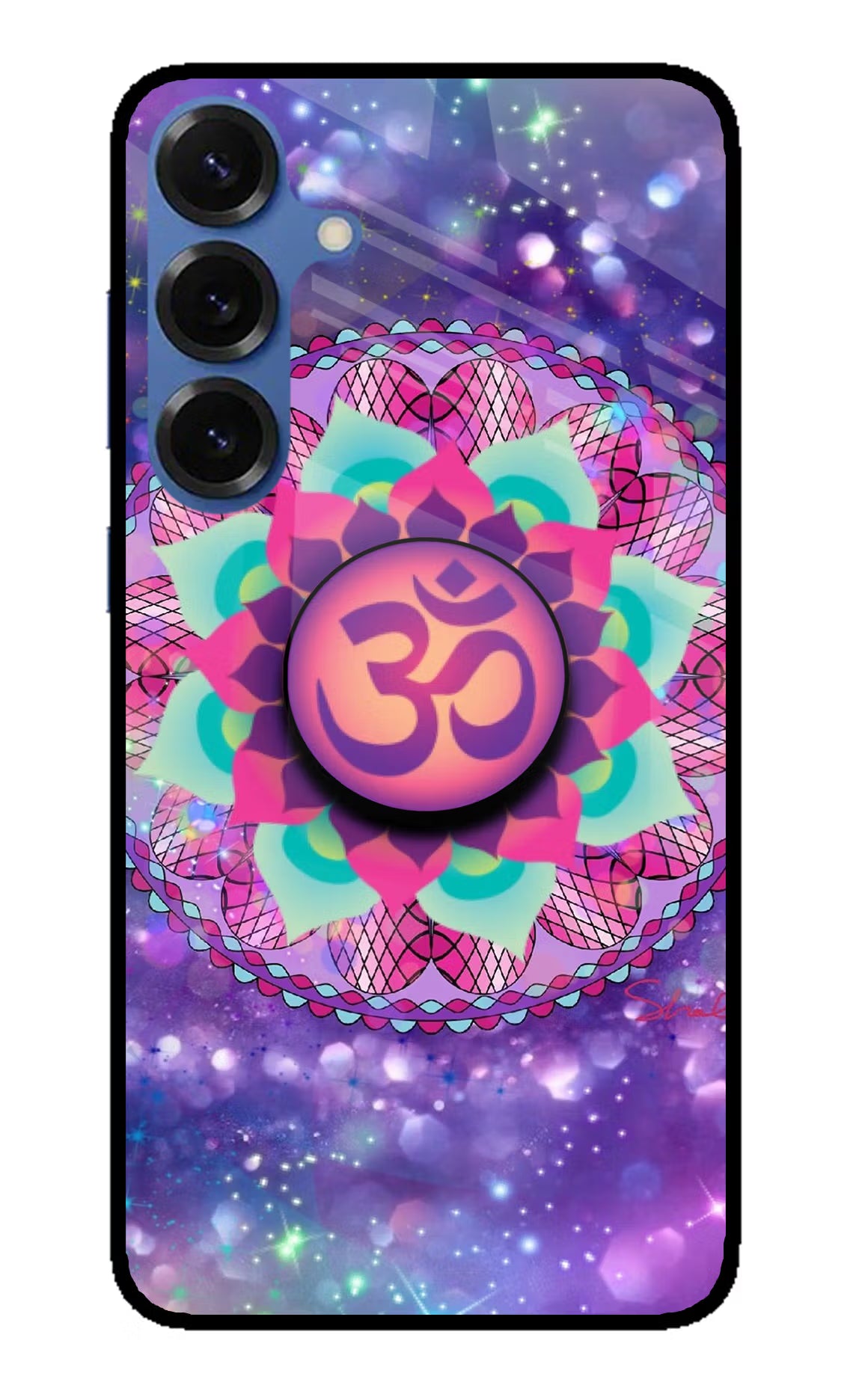Om Purple Samsung S25 Pop Case by Casekaro