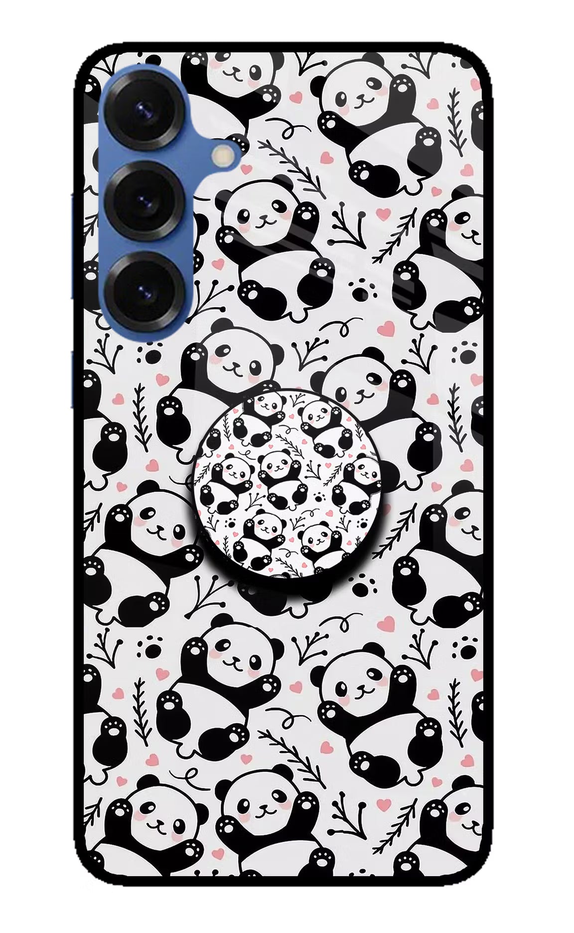 Cute Panda Samsung S25 Pop Case by Casekaro