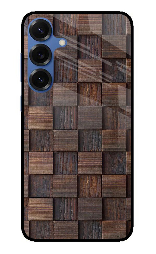 Wooden Cube Design Samsung S25 Plus Glass Case