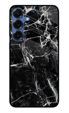 Black Marble Texture Samsung S25 Plus Glass Case