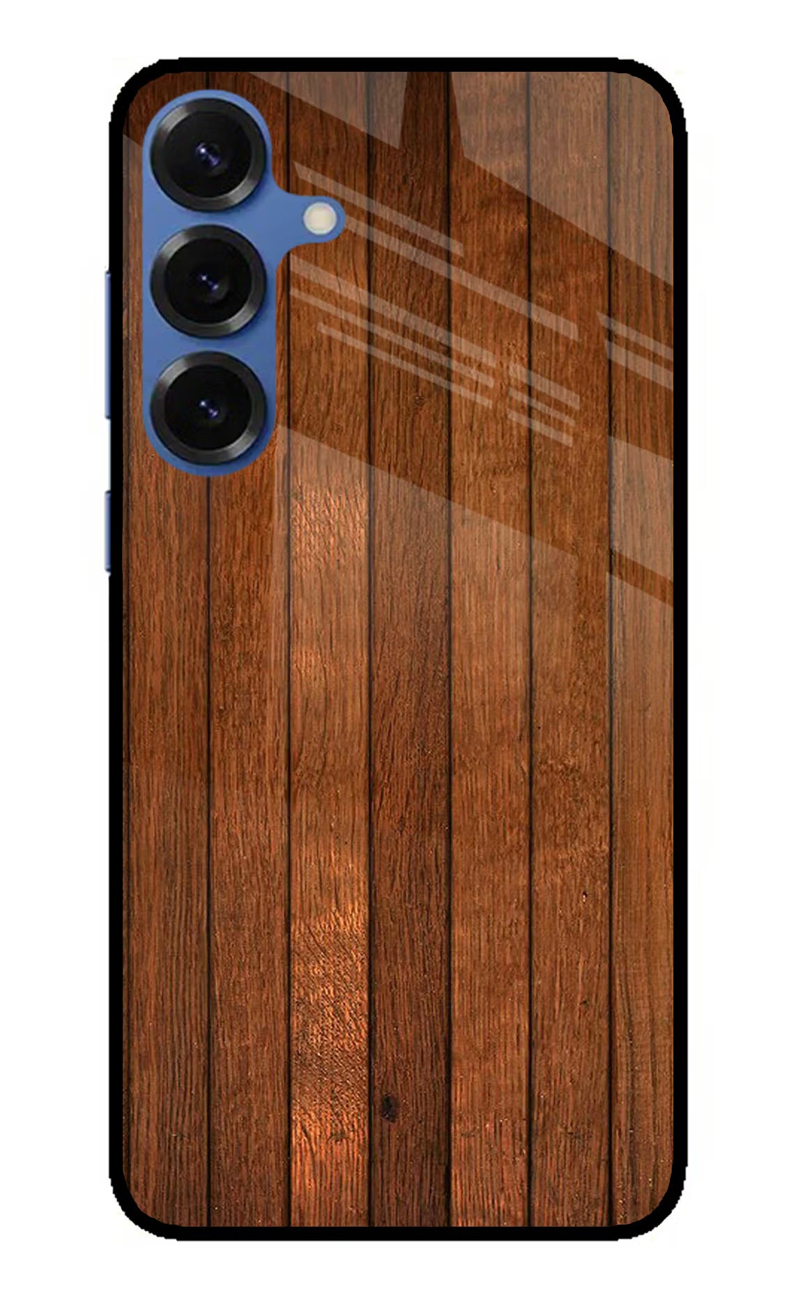 Wooden Artwork Bands Samsung S25 Plus Glass Case Back Cover by Casekaro