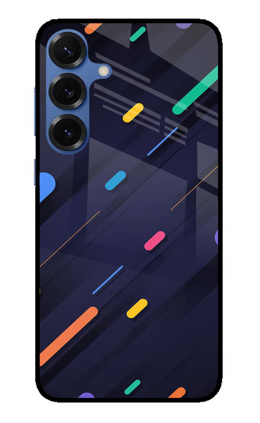Abstract Design Samsung S25 Plus Back Cover, Metal case