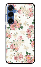 Flowers Samsung S25 Plus Glass Case Back Cover by Casekaro